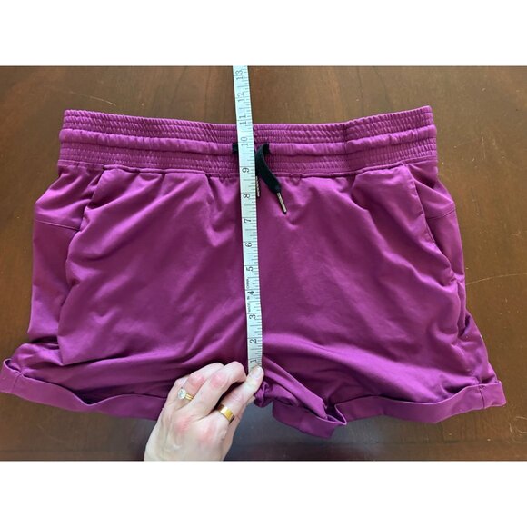 Born Primitive Casual Loungewear Training Shorts Plum Purple Women’s Size Large - Picture 6 of 8